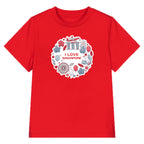 National Day NDP 2024 Red Top - Baby Kids Red T-shirt Singapore Wreath MBS Merlion National Day Top Outfit - Little Kooma