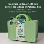 Baby Boy Forest Warrior Clothing Gift Set with Rompers, Socks, Hat and Suitcase