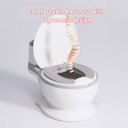 Ready Stock Children Potty Training Toilet with Flush Sound, Splash Guard & Cleaning Brush