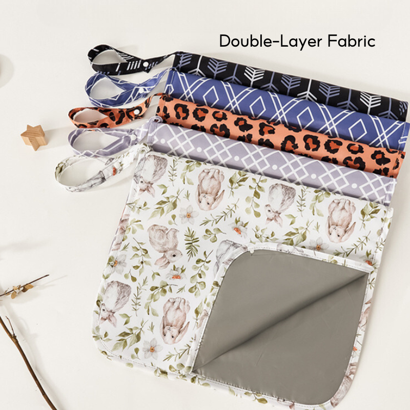Baby Print Portable Diaper Changing Pad Waterproof Travel Changing Mat - Little Kooma