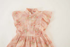 Singapore Souvenir Gift Pink Floral Baby Kids Girl Cheongsam Dress 0850 - Little Kooma