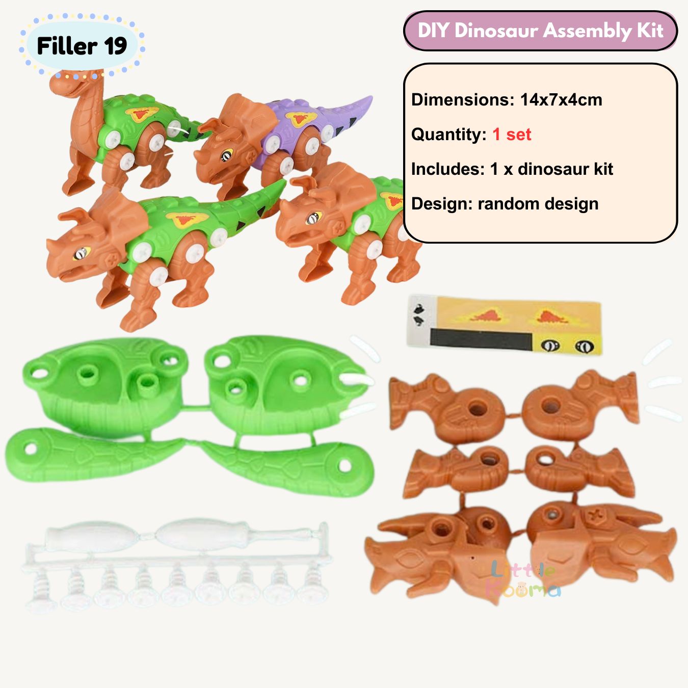 Ready Stock Kids Kindergarten Party Gift Bag Toys Set Cake-cutting Sessions Party Return Gifts Birthday Goodie Bag - Little Kooma