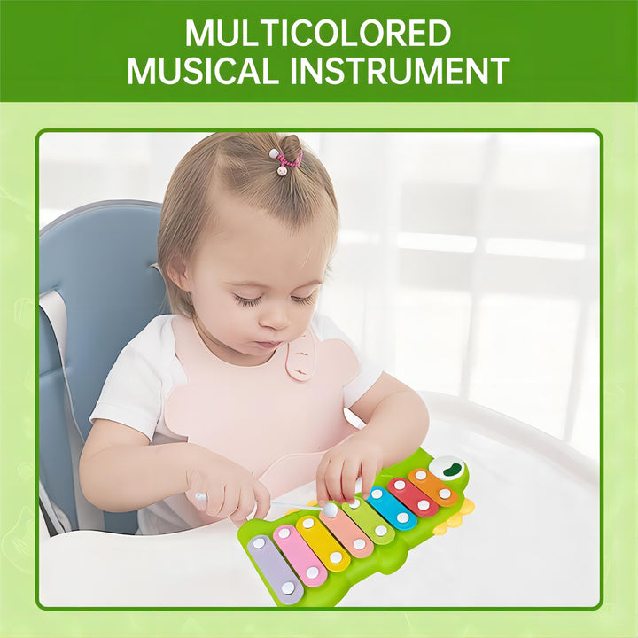 Dinosaur Xylophone Musical Piano – Non-Toxic Multi-Color Toddler Musical Instrument with Detachable Mallet for Family Fun 18 month + - Little Kooma