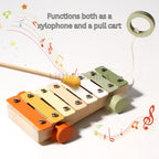 Wooden Music Instruments Set – Toddler Musical Toys with Xylophone, Maracas, and More, Educational Rhythm Kit for Kids Ages 3-6 - Little Kooma