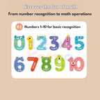 Ready Stock Magnetic Alphabet & Number Puzzle Early Learning Toy for Kids 3 Years +