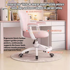 Ready Stock Kids Ergonomic Study Chair Height Adjustable 360° Swivel WithWithout Wheels Footrest