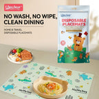 Ready Stock Disposable Baby Placemats Waterproof Oil-Proof Non-Slip Sticky Table Mat 10pcs Pack - Little Kooma