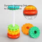 Rainbow Spinning Tower Stacking Toy - Little Kooma