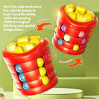 Ready Stock Creative Burger Fries Magic Bean Cube 360° Rotating Fidget Toy for Kid 3 Years + - Little Kooma