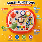 4-In-1 Multi-Functional Baby Activity Center & Toddler Play Table For 1-3 Years Kids - Little Kooma