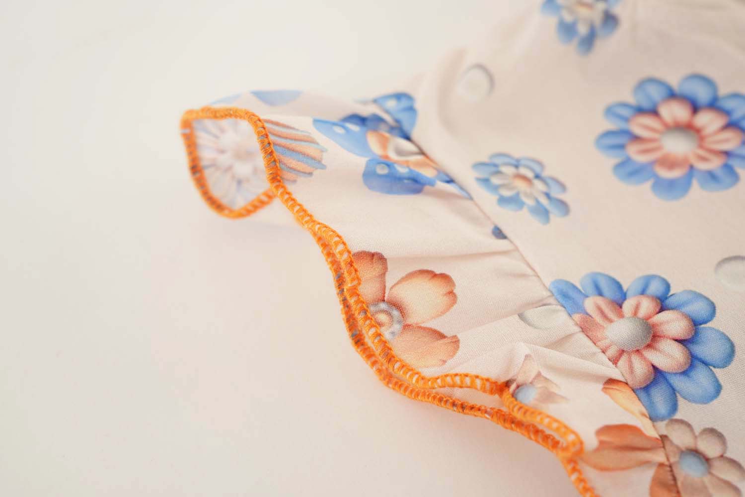 Singapore Souvenir Gift Blue Flowers Baby Kids Girl Cheongsam Dress 0848 - Little Kooma
