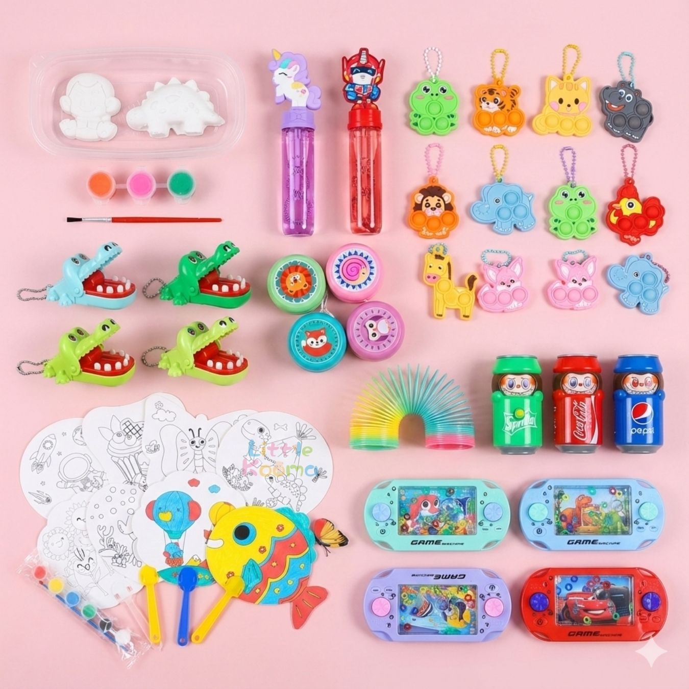 Ready Stock Kids Kindergarten Party Gift Bag Toys Set Cake-cutting Sessions Party Return Gifts Birthday Goodie Bag - Little Kooma