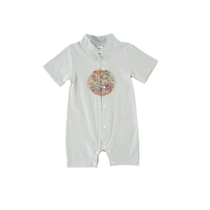 Singapore Souvenir Gift Vitality n Wisdom Blue Family Set Baby Boy Cheongsam Romper 0843 - Little Kooma