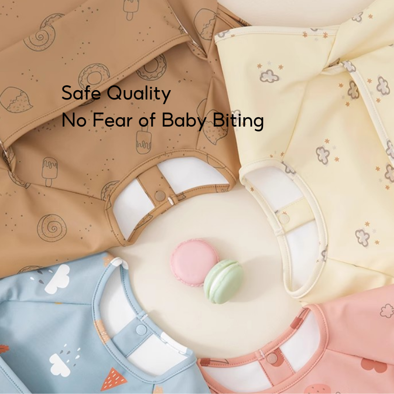 Baby Sleeveless Smock Waterproof PU Coverall - Little Kooma