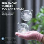 Ready Stock Smoke Bubble Toy Auto Bubble Gun LED Light Smackable Bubble Maker Kids Outdoor Toy - Little Kooma