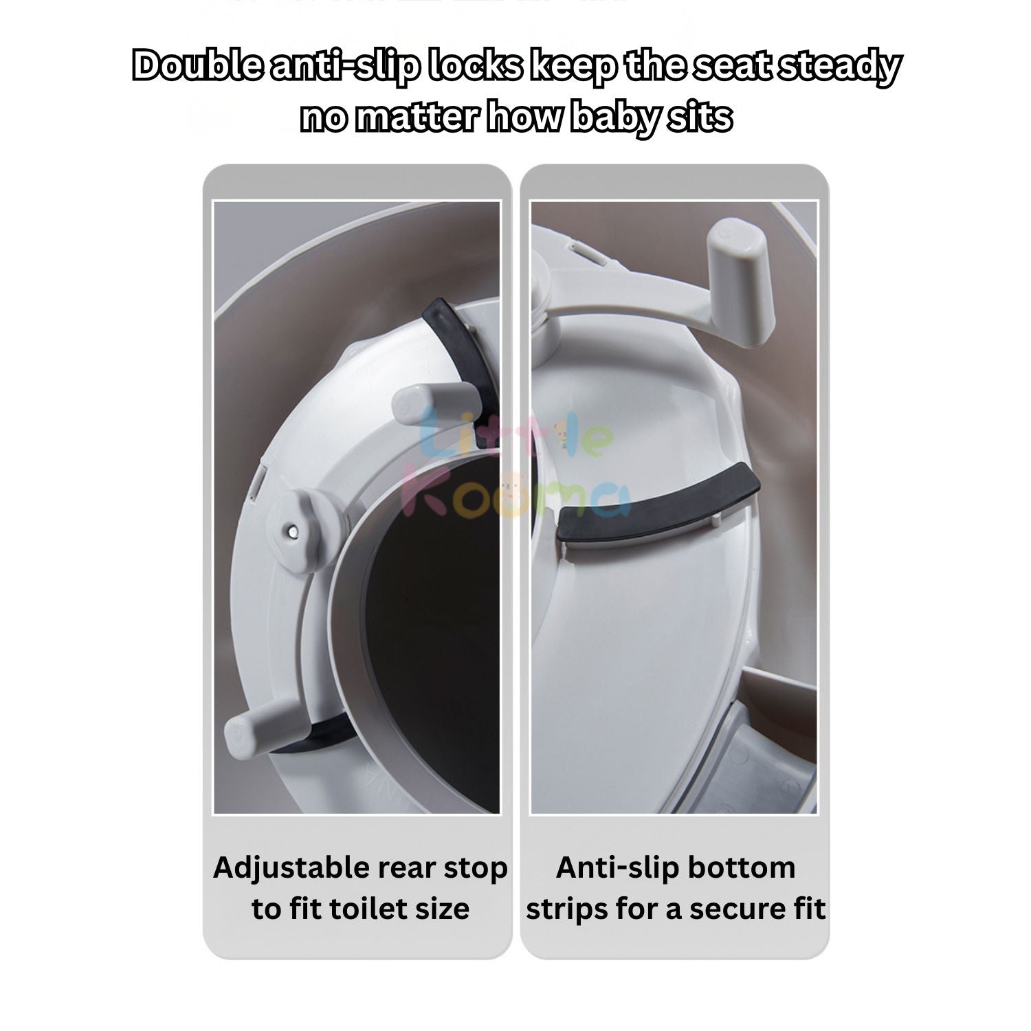 Ready Stock Baby Potty Training Toilet Seat with Anti-Slip Step Stool & Soft Cushion