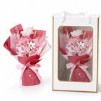 Baby Newborn Unisex Gift 5-in-1 Baby Walker Ride-On Train Toy & Preserved Flowers Hand Bouquet For Mum