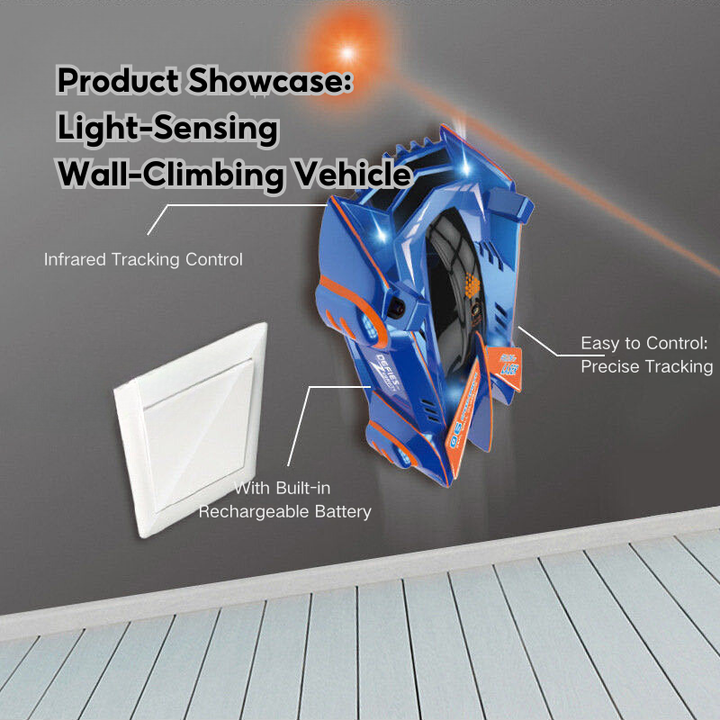 Light-Sensing Tracing Wall-Climbing Car 3 Years + - Little Kooma