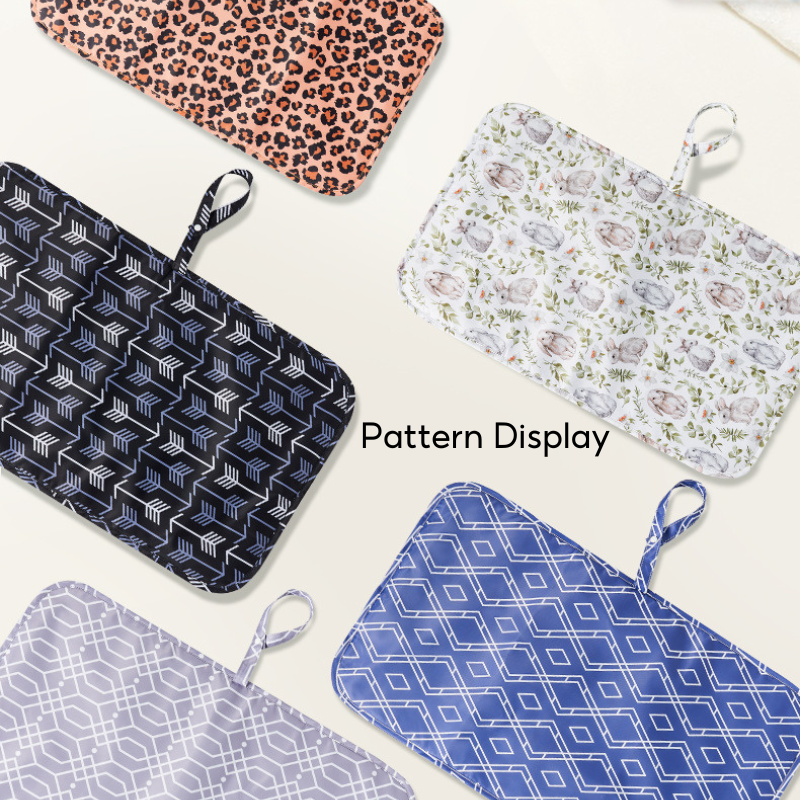 Baby Print Portable Diaper Changing Pad Waterproof Travel Changing Mat - Little Kooma