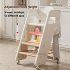 Ready Stock Foldable Baby High Chair & Kids Study Chair – Adjustable Height, Safety Guard, Learning Tower