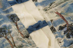 Singapore Souvenir Gift Chinese Landscape Painting Mountains Trees Houses Baby Boy Cheongsam Romper 0840 - Little Kooma