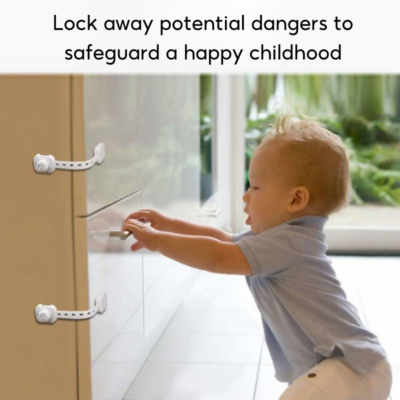 Baby Toddler Multi-Purpose Latch Fridge Drawer Caninet Safety Lock - Little Kooma