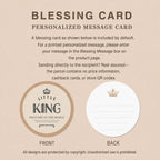 Little King Newborn Baby Boy Gift Hamper – Cotton Rompers, Hooded Towel & Personalised Message Card