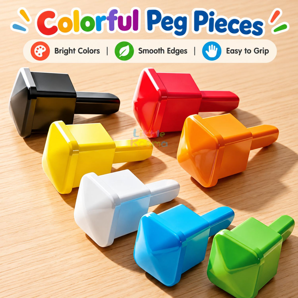 3D Peg Art Puzzle for Kids 420pcs Mushroom Peg Mosaic Pixel Art Board Educational Toy Age 3+ - Little Kooma