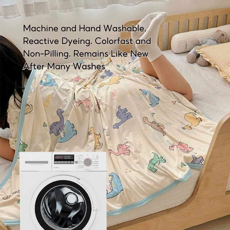 Baby Kids Cool Touch Knitted Summer Quilt Air-conditioned Room Blanket - Little Kooma