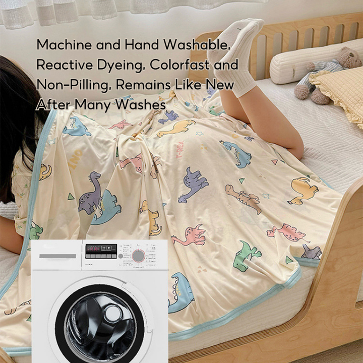 Baby Kids Cool Touch Knitted Summer Quilt Air-conditioned Room Blanket - Little Kooma