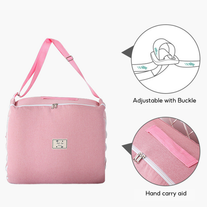 Baby Portable Foldable Cot Travel Bed Newborn Safety Bed Sleep By Your Side Baby Nest Lounger - Little Kooma