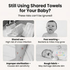 Ready Stock Baby Disposable Bath Towel Face Towel Thick Quick Dry Travel Towel Soft Hygienic - Little Kooma