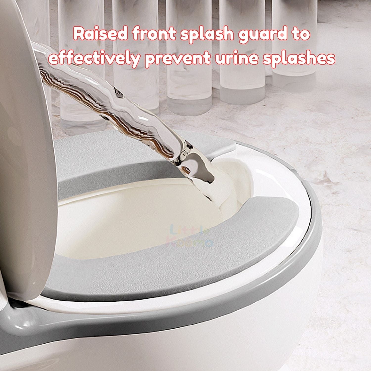 Ready Stock Children Potty Training Toilet with Flush Sound, Splash Guard & Cleaning Brush
