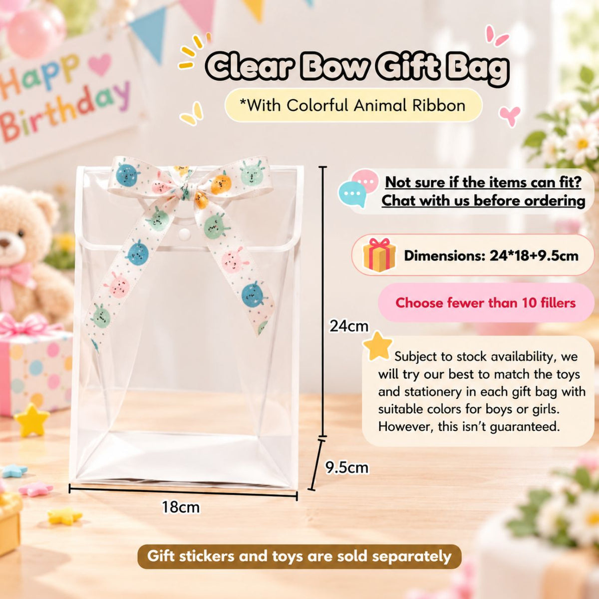 Ready Stock Kids Kindergarten Party Gift Bag Toys Set Cake-cutting Sessions Party Return Gifts Birthday Goodie Bag - Little Kooma