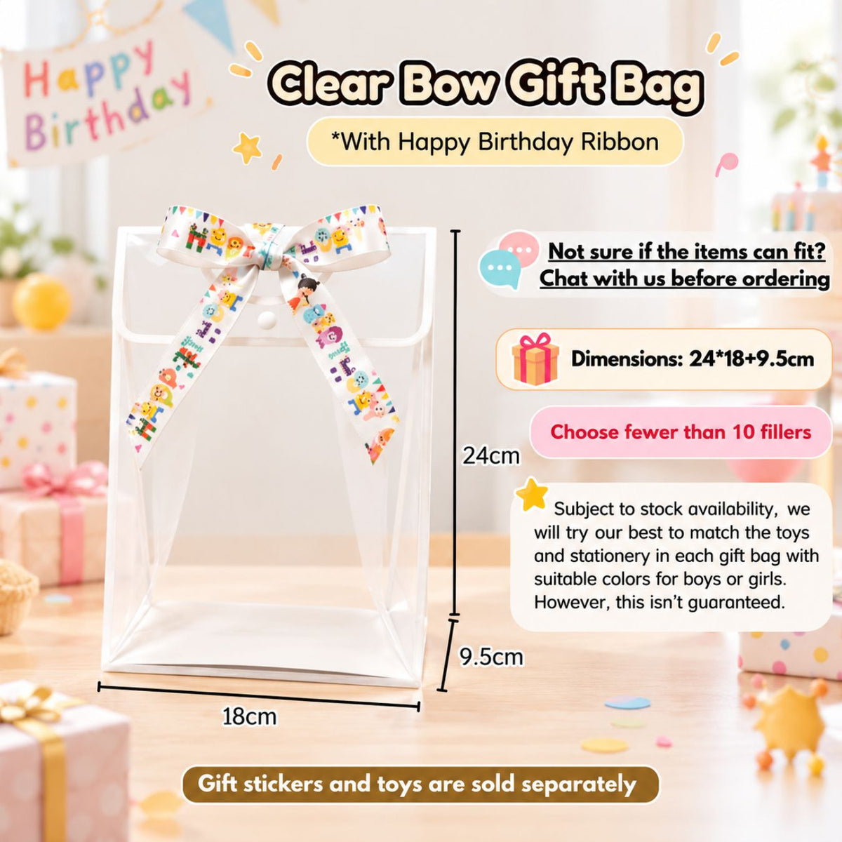 Ready Stock Kids Kindergarten Party Gift Bag Toys Set Cake-cutting Sessions Party Return Gifts Birthday Goodie Bag - Little Kooma