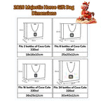 Ready Stock CNY Horse Year Gift Bag Paper Carrier Bag with Ribbon Bow Handle (4 Sizes)