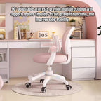 Ready Stock Kids Ergonomic Study Chair Height Adjustable 360° Swivel WithWithout Wheels Footrest