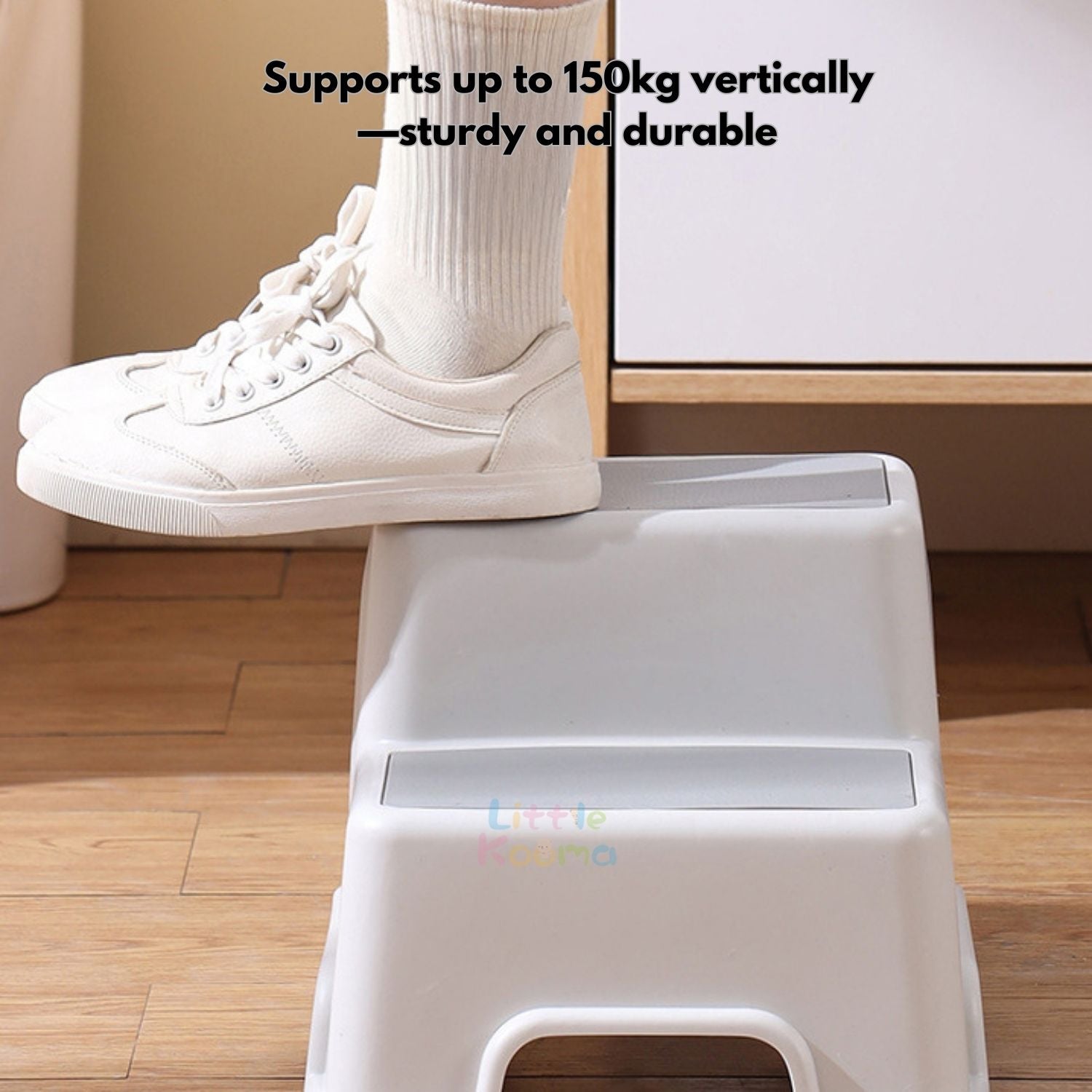 Ready Stock Kids 2-Step Anti-Slip Stool | Baby Stepping Stool for Bathroom & Toilet | 150kg Load