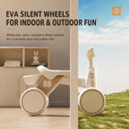 Ready Stock Baby Balance Bike 18-48 Months Kids Ride On Toy EVA Silent Wheels Storage Basket - Little Kooma