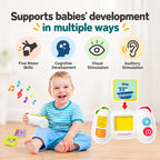 Baby Musical Learning Toy with Flash Cards Interactive Sound Game Console Educational Toy 18M+ - Little Kooma