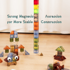 Baby & Kids 3D Magnetic Thinking Building Blocks Set Early Educational Toy 3 Years + - Little Kooma