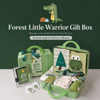 Baby Boy Forest Warrior Clothing Gift Set with Rompers, Socks, Hat and Suitcase
