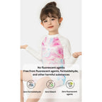 Baby Kids Girl Long Sleeve Tie-dye Swimming Suit w Zipper 907425 - Little Kooma
