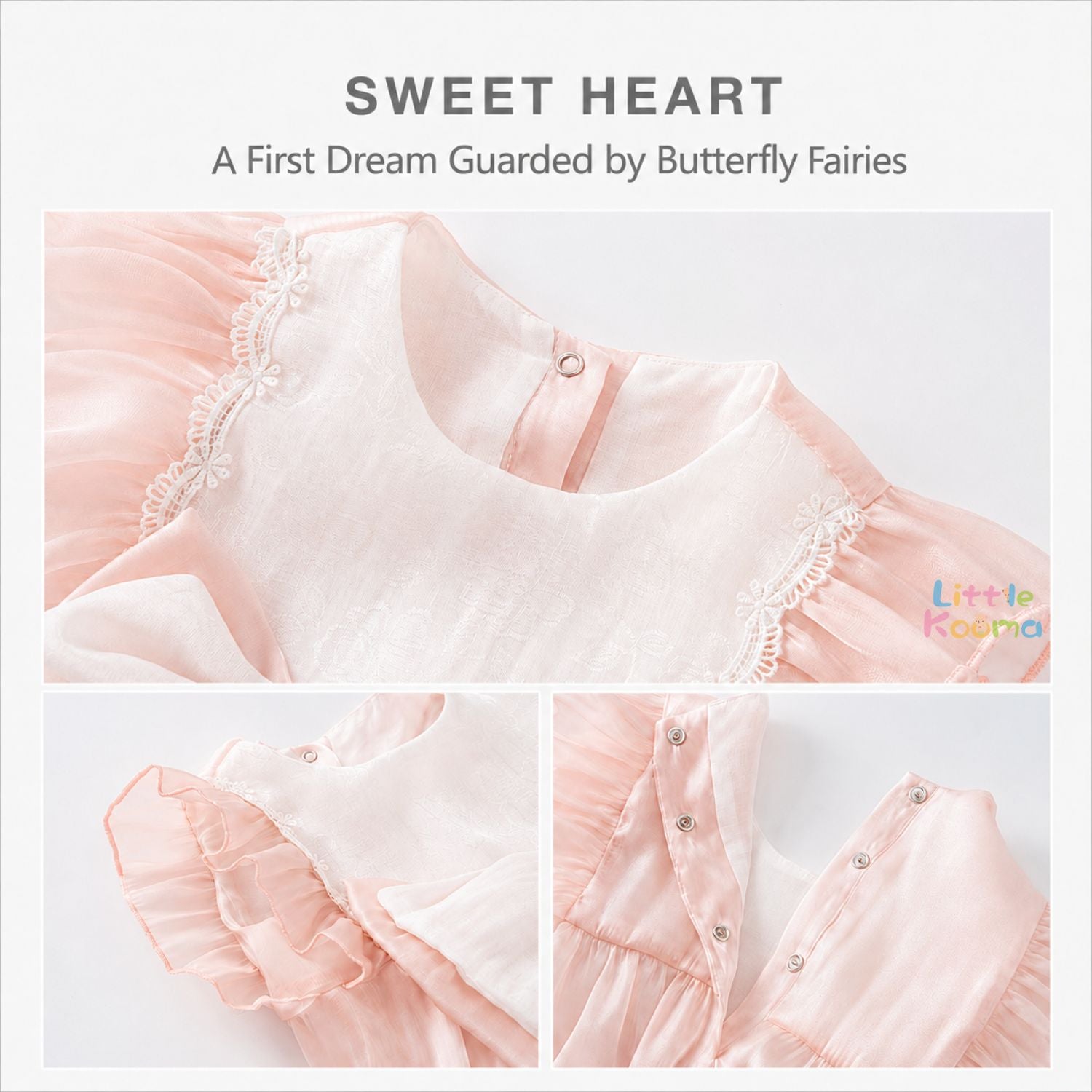 Butterfly Fairy Baby Girl Gift Set with Dress, Romper, Accessories & Premium Carry Case