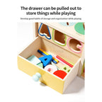 Wooden Activity Box – Montessori Learning Toy with Multiple Activities for Toddlers, Educational Busy Board for Kids Ages 3 Years + - Little Kooma