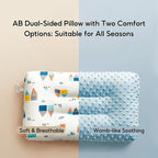 Baby Kids Double-sided Soothing Dotted Velvet Pillow - Little Kooma
