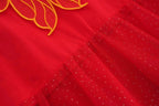 Singapore Souvenir Gift Wealth and Harmony Red Family Set with Golden Fish Embroidery Baby Kids Girl Cheongsam Dress 0833 - Little Kooma