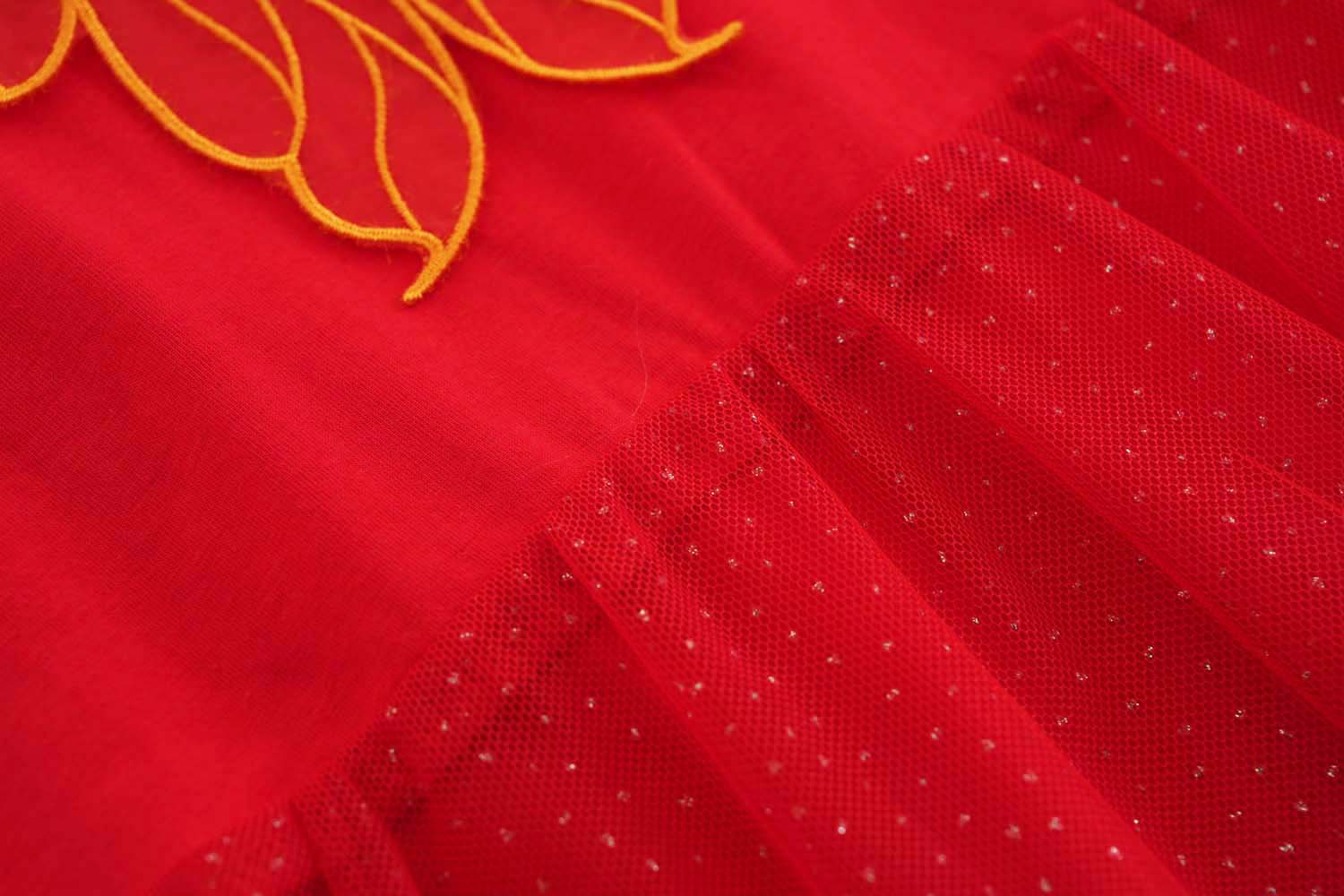 Singapore Souvenir Gift Wealth and Harmony Red Family Set with Golden Fish Embroidery Baby Kids Girl Cheongsam Dress 0833 - Little Kooma