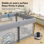 [SG Ready Stock] Foldable Baby Playpen No Assembly Portable Kids Play Yard Ball Pit Safety Fence