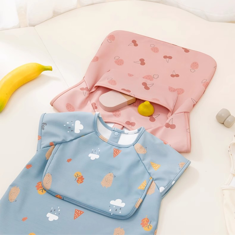 Baby Sleeveless Smock Waterproof PU Coverall - Little Kooma